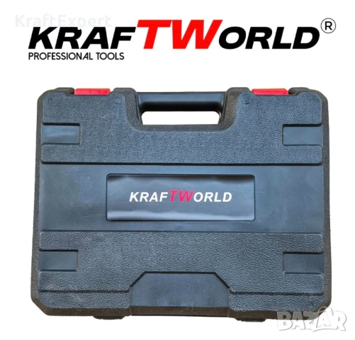 Мощен Акумулаторен Винтоверт KraftWorld с Удължение и Вложки, снимка 5 - Винтоверти - 50488256