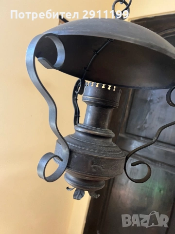 Метална лампа, снимка 6 - Антикварни и старинни предмети - 54244623