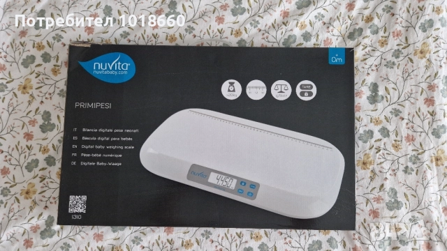 Дигитална бебешка везна Nuvita, снимка 2 - Други - 52509731