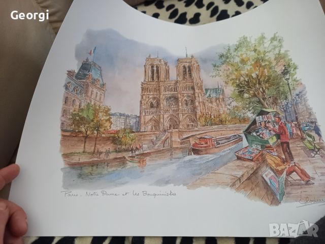 Картина без рамка закупена от Париж, снимка 3 - Картини - 45101637
