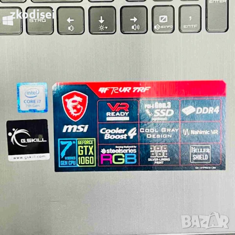 Лаптоп MSI GF72VR 17,3 Инча, снимка 4 - Лаптопи за дома - 53949033