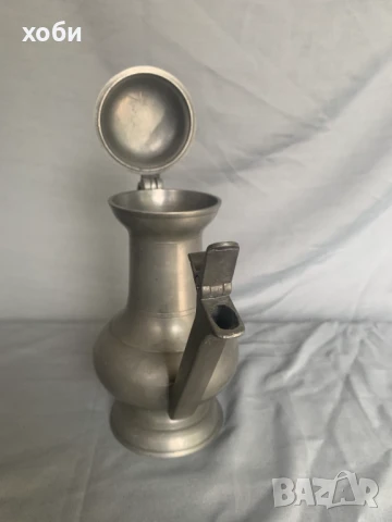 стар чайник калаен , снимка 4 - Антикварни и старинни предмети - 51394436