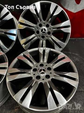 Оригинални алуминиеви джанти за Мерцедес (Mercedes), 18 цола, 5x112, снимка 5 - Гуми и джанти - 53621793