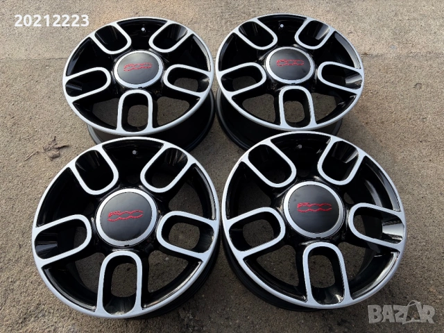 4 броя алуминиеви джанти за Fiat 500 15, снимка 2 - Гуми и джанти - 53131743