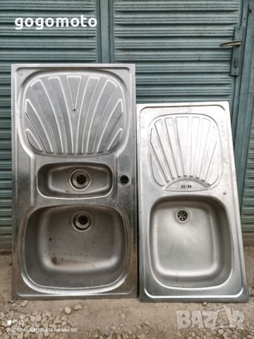 мивка двойна голяма кухненска, хром- никел, алпака, неръждаема стомана, инокс, внос от Швейцария, снимка 2 - Други - 41560538