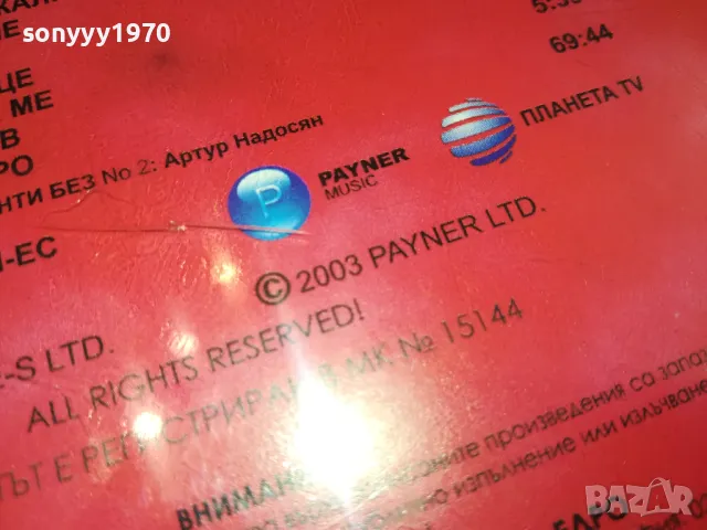 ИВАЙЛО ГЮРОВ-2003 PAYNER LTD.ORIGINAL CD 2104251720, снимка 17 - CD дискове - 49977134