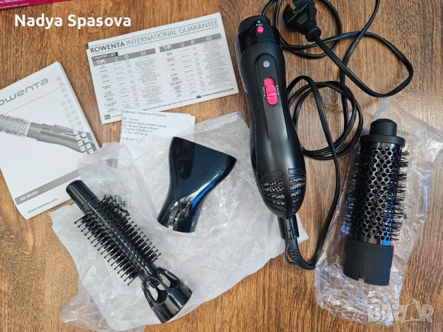 Четка за коса с горещ въздух Rowenta for Elite Model Look CF8242, снимка 4 - Преси за коса - 53522502