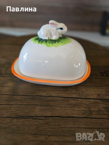 Порцеланов съд за масло, снимка 2 - Аксесоари за кухня - 53974446
