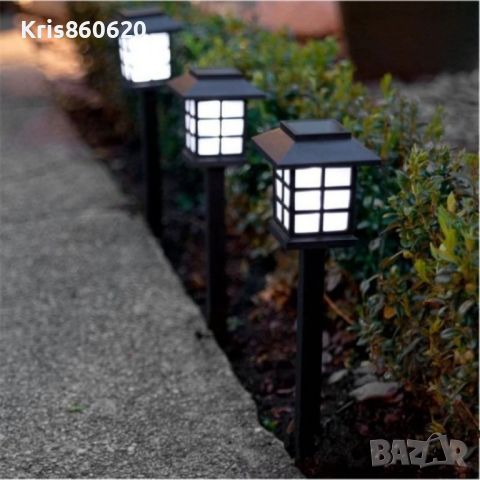 Комплект от 6 броя соларни LED лампи за двор и градина , снимка 3 - Други - 46447336