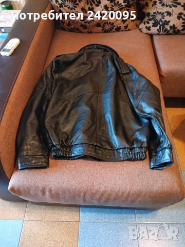 кожено яке-100лв, снимка 2 - Якета - 50511413