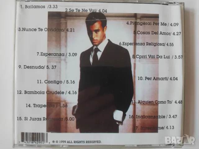 Enrique Iglesias ‎– Best 99 - матричен диск музика, снимка 2 - CD дискове - 50170353