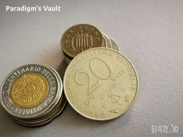 Монета - Германия - 20 марки (Ото Гротевол) | 1973г., снимка 1 - Нумизматика и бонистика - 45898750