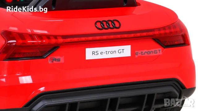 Audi RS E-Tron GT 12V – Детска акумулаторна кола, Червена, EVA гуми, снимка 9 - Детски велосипеди, триколки и коли - 50420674