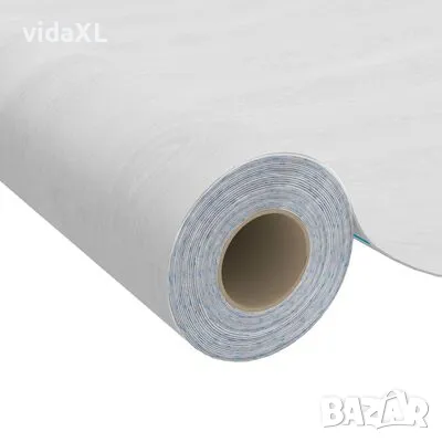 vidaXL Самозалепващо фолио за мебели 2 бр бяло дърво 500х90 см PVC(SKU:3059647), снимка 4 - Строителни материали - 49280728