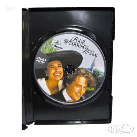 Четири сватби и едно погребение DVD -R с Хю Грант , снимка 4 - DVD филми - 51083405
