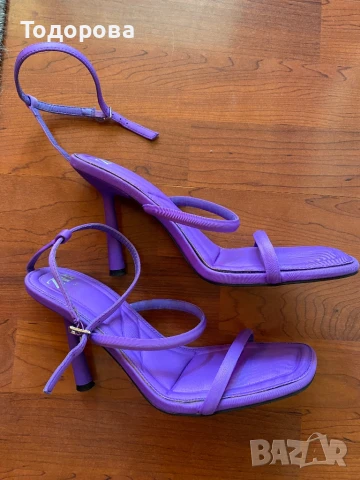 Сандали ZARA лилави, снимка 3 - Сандали - 50929049
