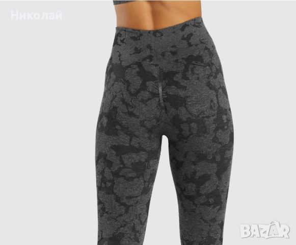 Gymshark ADAPT CAMO безшевен клин, снимка 13 - Клинове - 45159298