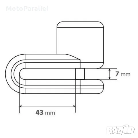 Мото заключвалка диск Pinch Ø 5,5 mm black, снимка 3 - Аксесоари и консумативи - 47217371