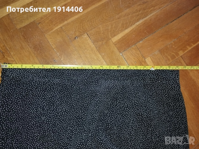 Черна пола плисе на точки , размер 42, талия 49 см., дължина 76 см., снимка 8 - Поли - 51870648