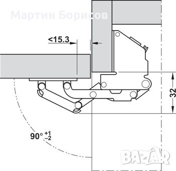 Mебелни панти за кемпери Hafele CH600, снимка 5 - Аксесоари и консумативи - 45841589