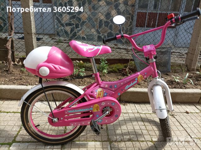 Детско колело Barbie 16" розово , снимка 1 - Детски велосипеди, триколки и коли - 45131909