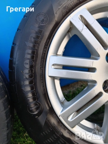 Продавам оригинални джанти с гуми на Ford 195 60 15 в перфектно състояние , снимка 3 - Гуми и джанти - 53754368