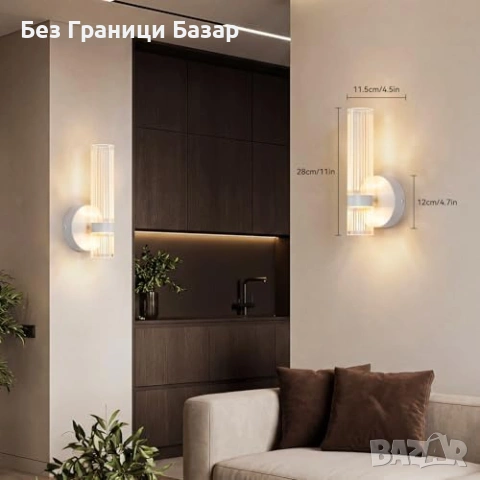 Нова Стенна LED лампа за хол спалня коридор 3 режима светлина 6W 600LM, снимка 4 - Лед осветление - 54206903
