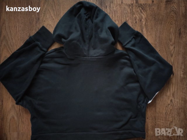 adidas Large Logo Cropped Hoodie - страхотно дамско горнище р-р S, снимка 8 - Суичъри - 52928254
