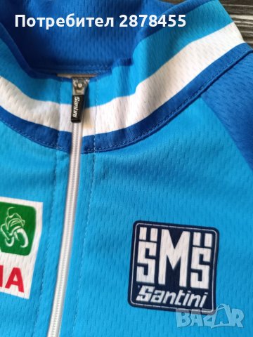 SmS Santini колоездачна вело блуза тениска джърси, снимка 4 - Спортни дрехи, екипи - 45276914
