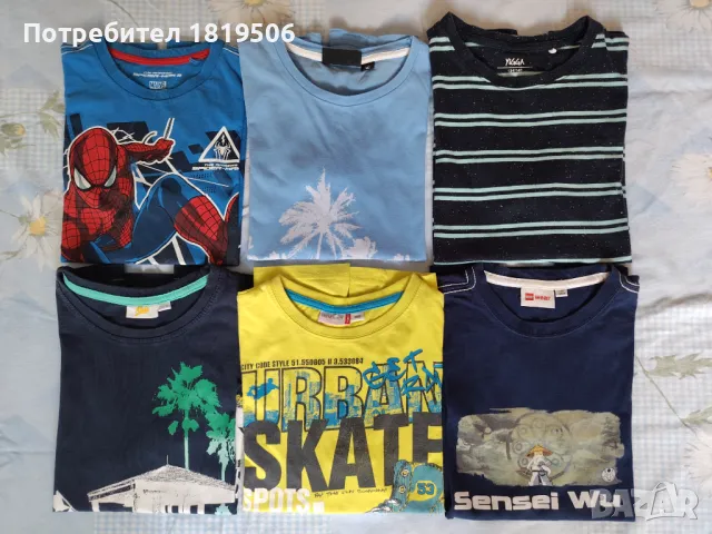 детски летни блузи за момче 140-146см, 6 бр. по 3 лв