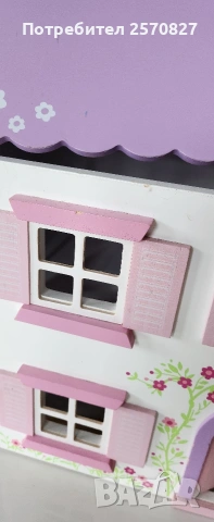 Дървена къщичка с мебели, снимка 3 - Други - 53172094