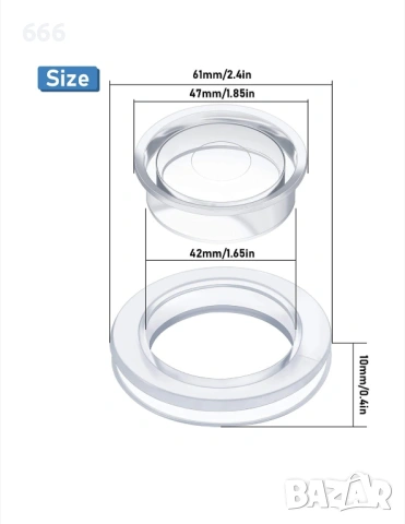 Комплект 6 броя халки за дупки за чадъри, снимка 2 - Други стоки за дома - 53101643