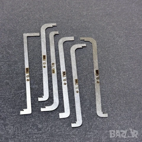 Комплект 6 натегача за отключване на европейски цилиндрови ключалки