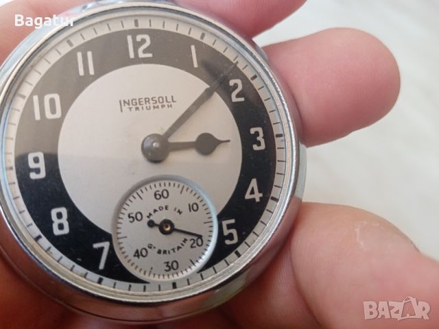 Ingersoll, Ингерсол джобен часовник работи, снимка 7 - Антикварни и старинни предмети - 46276692