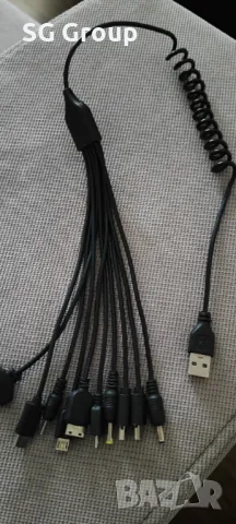 Универсален 10 в 1 USB кабел за зареждане на всякакви устройства, снимка 4 - Резервни части за телефони - 50231703