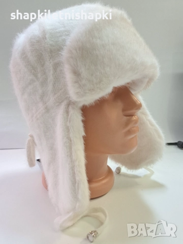 Дамска шапка лукс,ангора,вълна - 113, снимка 2 - Шапки - 52224713