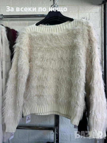 Дамска Мека Пухкава Блуза С Дълъг Ръкав - Налични Различни Цветове Код I_125, снимка 2 - Блузи с дълъг ръкав и пуловери - 52187129