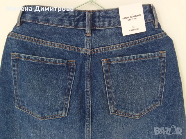 Дънкова пола Pull&Bear XS размер, снимка 9 - Поли - 51048658