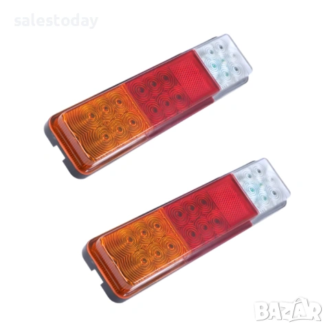 Комплект стопове за камион, Заден диоден стоп 2бр, 9W, 12V, снимка 3 - Части - 38203141