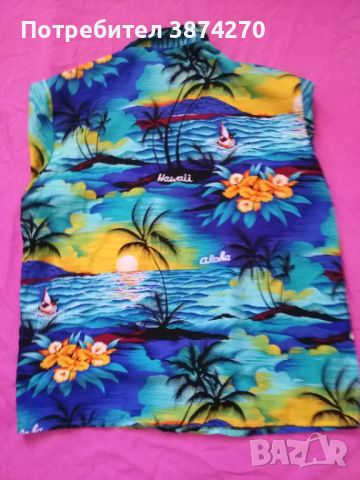 Лятна мъжка риза Хаваи, размер XL, снимка 2 - Ризи - 45186074