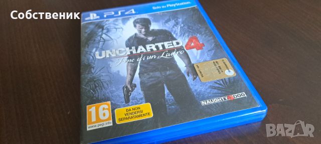 ps4 game uncharted 4 игра на диск sony playstation , снимка 1 - Игри за PlayStation - 46139519