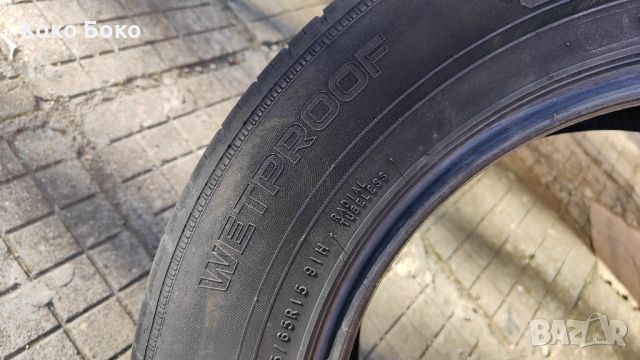 Много запазени 2 броя летни гуми NOKIAN WETPROOF 195/65 R15 91H, DOT 17/2019, снимка 5 - Гуми и джанти - 45179640