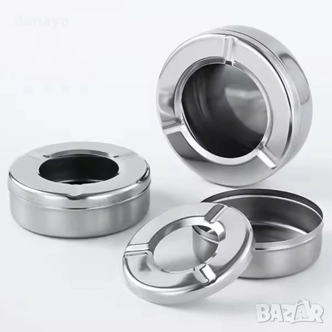 6361 Ветроустойчив метален пепелник с подвижна горна част, снимка 3 - Други стоки за дома - 53188420