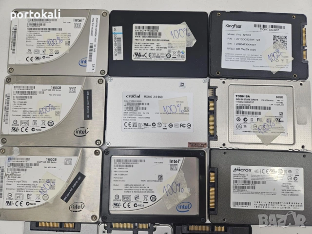 2.5" inch SSD SATA 128GB 256GB Intel Kingston Samsung Crucial Toshiba