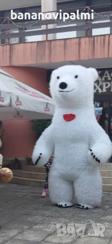 Костюм Бяло Мече 2.60 + батерия 