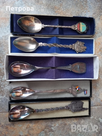 Нови колекционерски посребрени лъжички 6 броя, снимка 6 - Антикварни и старинни предмети - 52042055