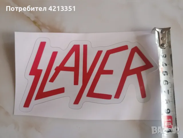 Стикер SLAYER, снимка 5 - Други - 47159805