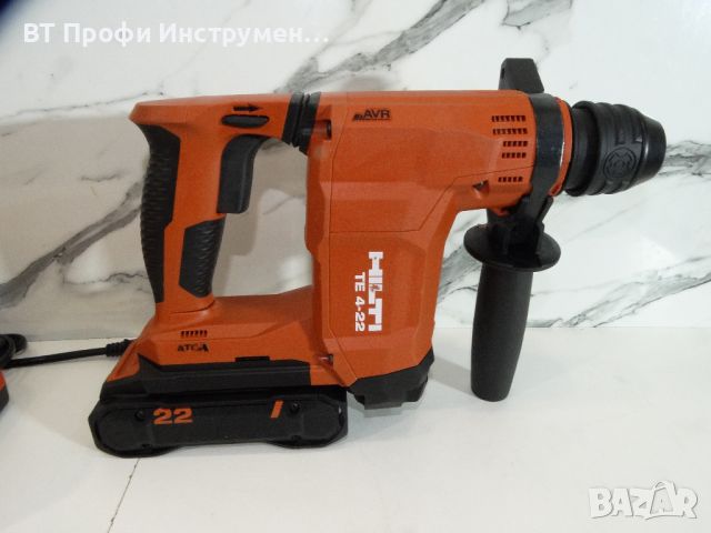 Hilti TE 4 - 22 / 2 x 4.0 Ah / Nuron - Компактен перфоратор D дръжка, снимка 3 - Други инструменти - 45775518