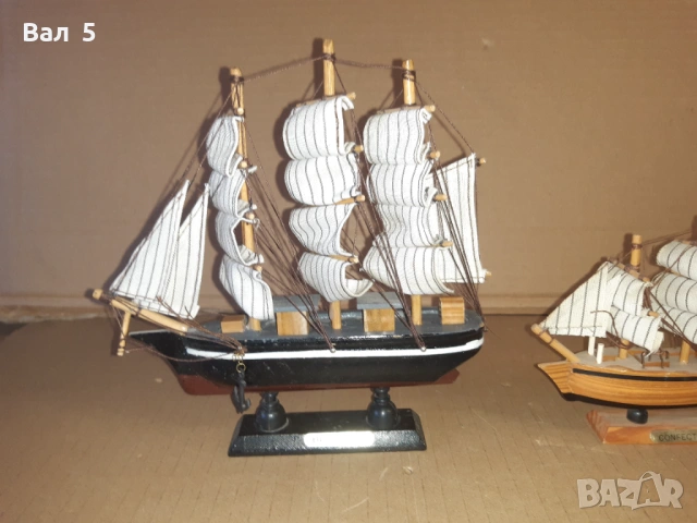 Стари корабчета - 3 броя , корабче - макет , макети, снимка 2 - Антикварни и старинни предмети - 53075474