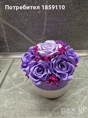 вечен букет от рози 